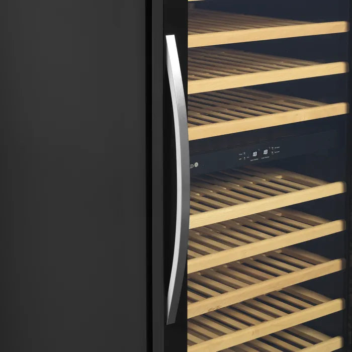 TefCold TFW200F - curved stainless steel handle detail