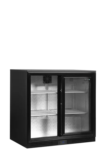 TefCold DB201S Back Bar Cooler - doors open