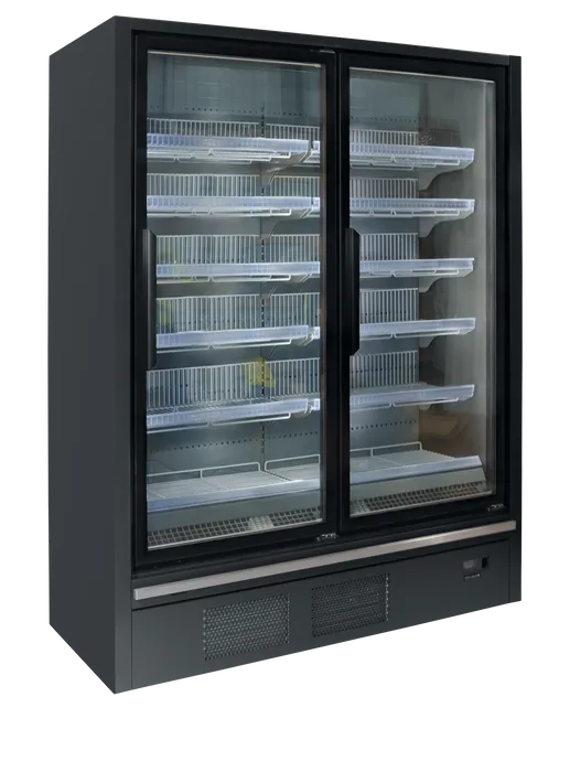 TefCold Galaxy+ GPF2D EHA Glass Door Freezer - front view