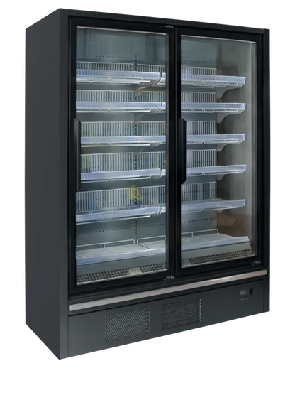 TefCold Galaxy+ GPF2D EHA Glass Door Freezer - front view