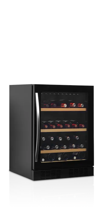 TefCold TFW200F Wine Cooler - stocked with wine bottles