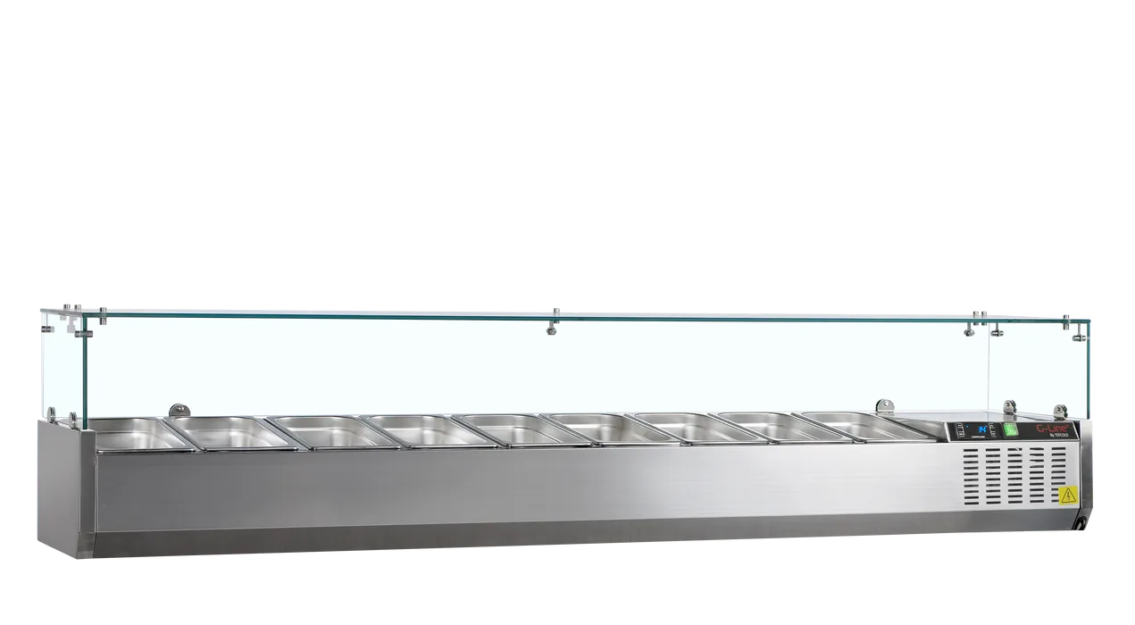 TefCold G-Line GVC38-200 Gastronorm Topping Shelf GN1/3 - front view