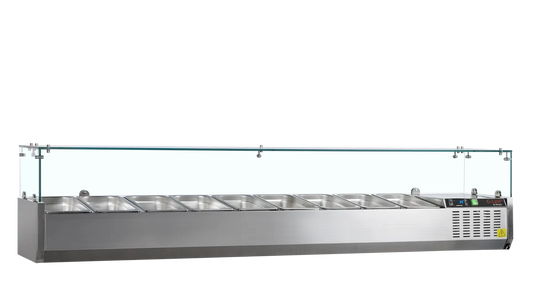 TefCold G-Line GVC38-200 Gastronorm Topping Shelf GN1/3 - front view