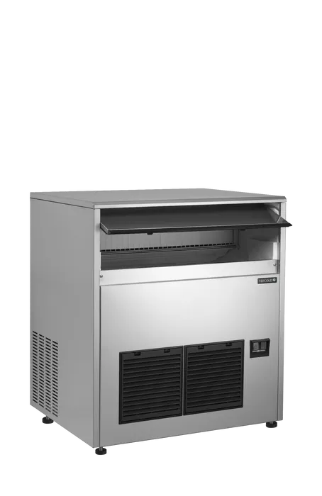 TefCold TC85 - door open showing storage bin