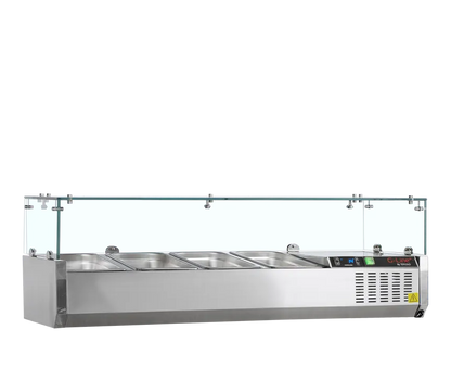 TefCold G-Line GVC33-120 Gastronorm Topping Shelf - front view