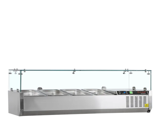 TefCold G-Line GVC33-120 Gastronorm Topping Shelf - front view
