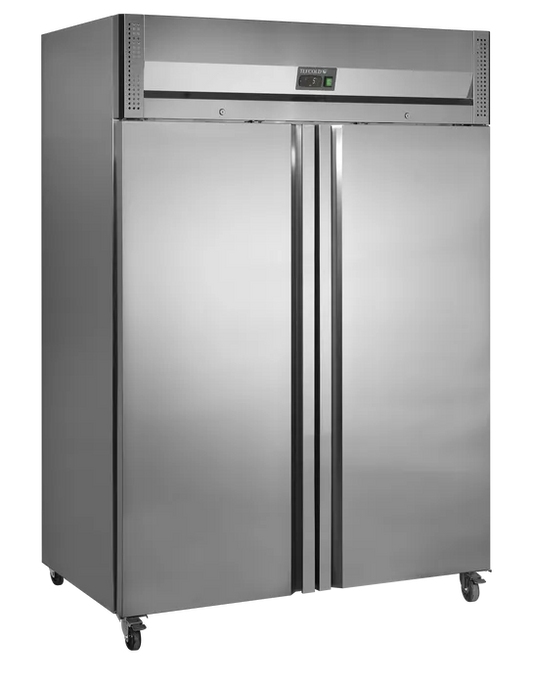 TefCold RK1420X1 Gastronorm Solid Door Refrigerator - front view