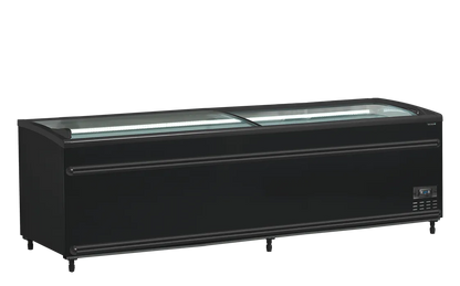 TefCold SFI250B-CF VS Black Supermarket Chiller/Freezer - front view