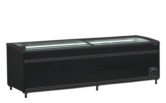TefCold SFI250B-CF VS Black Supermarket Chiller/Freezer - front view
